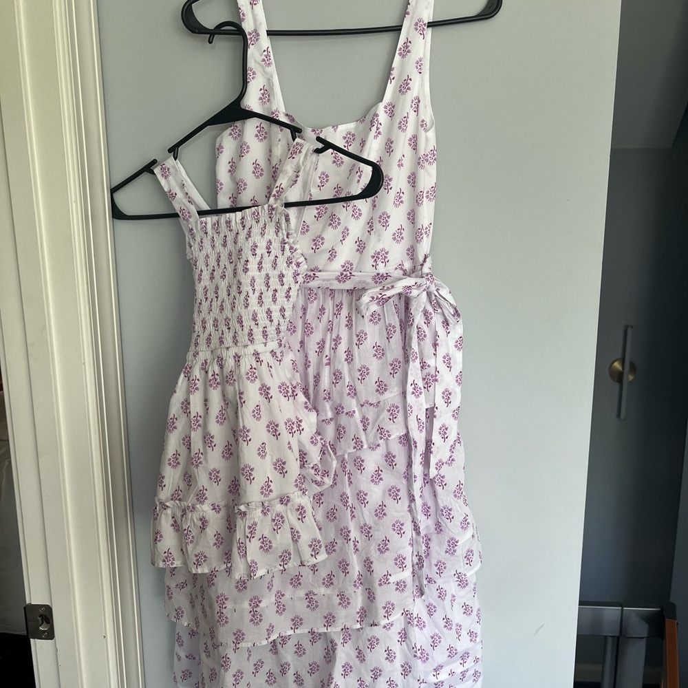J Crew Floral Layered, lined dress- NWT. Matching 3T for mother- daughter photos